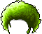 Black Puffy Fro, green