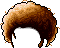 Black Puffy Fro, brown