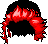 Black Lion Hair, red