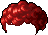 Black Julian Hair, red