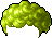 Black Julian Hair, green