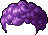 Black Julian Hair, purple