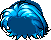 Black Hector Hair, blue