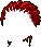 Black Kravitz Locks, red