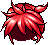 Black Short Top Tail, red