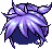 Black Short Top Tail, purple