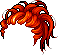 Black Tentacle Hair, orange