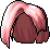 Black Parted Pomp, red