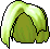 Black Parted Pomp, green