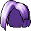 Black Parted Pomp, purple