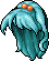 Monica Hair, blue
