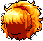 Swooshy Ponytail Hair, orange