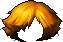 Black Stylish Burst Hair, orange