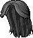 Black Tucked Tresses