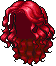 Curly Stream Hair, red