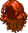 Curly Stream Hair, orange