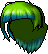 Black Sunflower Power, green