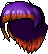 Black Sunflower Power, purple