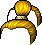 Black Tall Bun, blonde