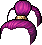 Black Tall Bun, purple