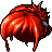 Black Tighty Bun, red
