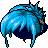 Black Tighty Bun, blue
