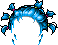 Black Crazy Medusa, blue