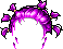 Black Crazy Medusa, purple