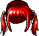 Black Shaggy Dog, red