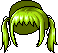 Black Shaggy Dog, green