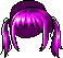 Black Shaggy Dog, purple