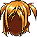 Short Twin Tails, orange