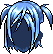 Short Twin Tails, blue