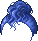 Vanilla Bun Hair, blue