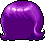 '60s Flippy Bob Hair, purple