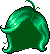 Black Vintage Flip, green
