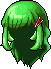 Black Starling Hair, green