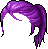 Dashing Damsel Hair, purple