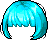 Classic Prim Evan Hair, blue