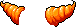 Twin Conch Hair, orange