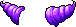 Twin Conch Hair, purple