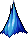 Pointed Mountain Hair, blue