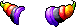 Colorful Twin Conch Hair, purple