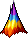Colorful Pointed Mountain Hair, orange