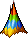 Colorful Pointed Mountain Hair, blonde
