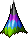 Colorful Pointed Mountain Hair, green