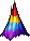 Colorful Pointed Mountain Hair, purple