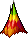 Colorful Pointed Mountain Hair, brown