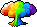 Colorful Nuclear Hair, red