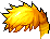 Black Fluffy Fringe Hair, blonde